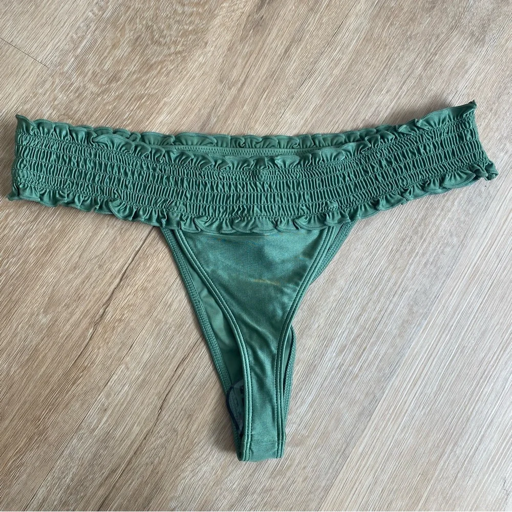Frankie’s Bikinis Sofia Shine Micro Bikini Bottom NEW